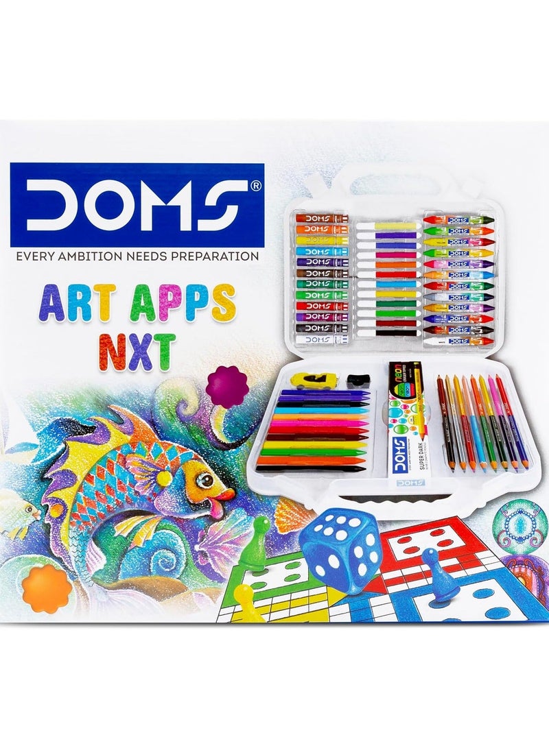 دومس مجموعة أدوات الرسم والتلوين والإبداع الكاملة للأطفال من دومز آرت آبس إن إكس تي | مجموعة واحدة - Image 1